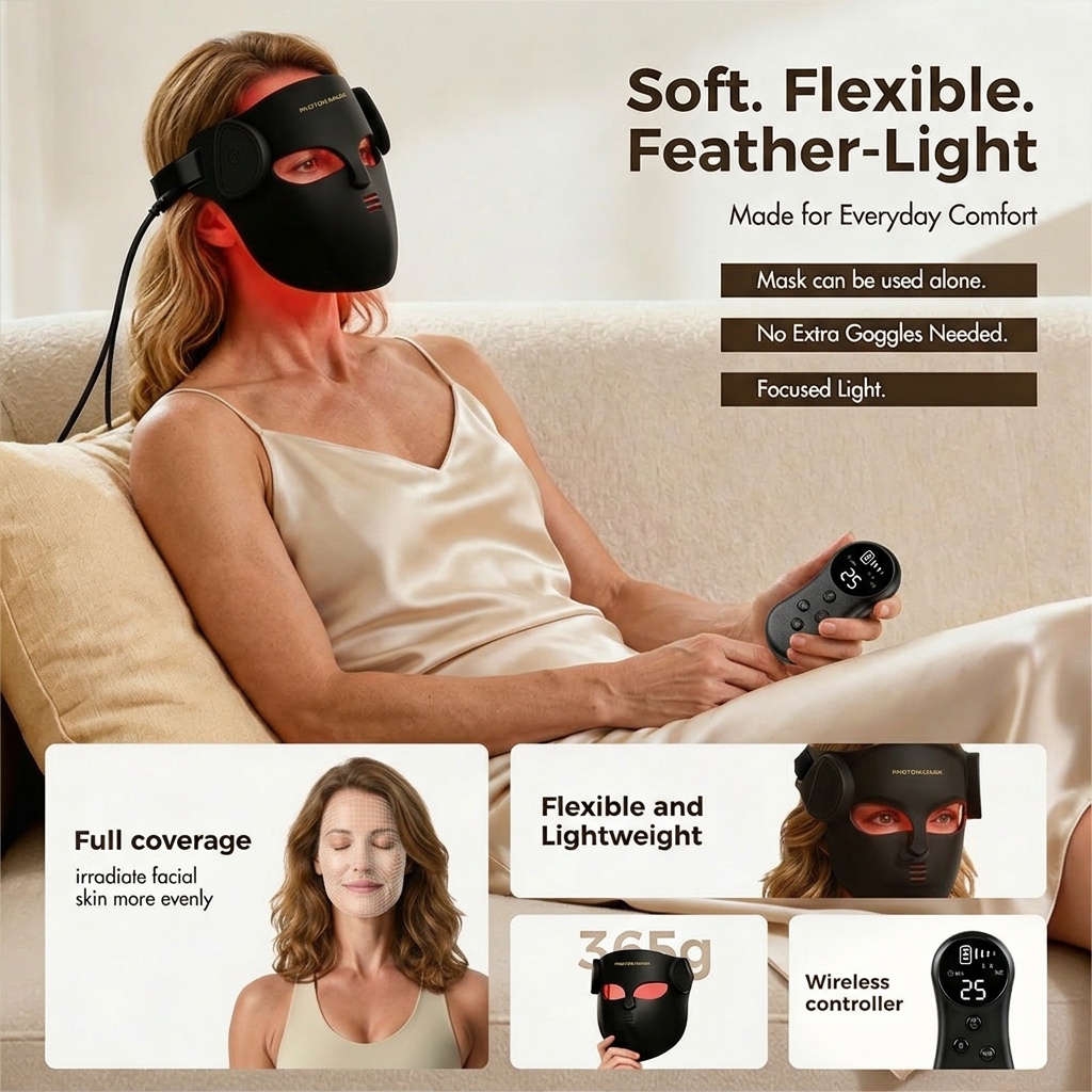 photonia Skin LED Red Light Therapy Face Mask