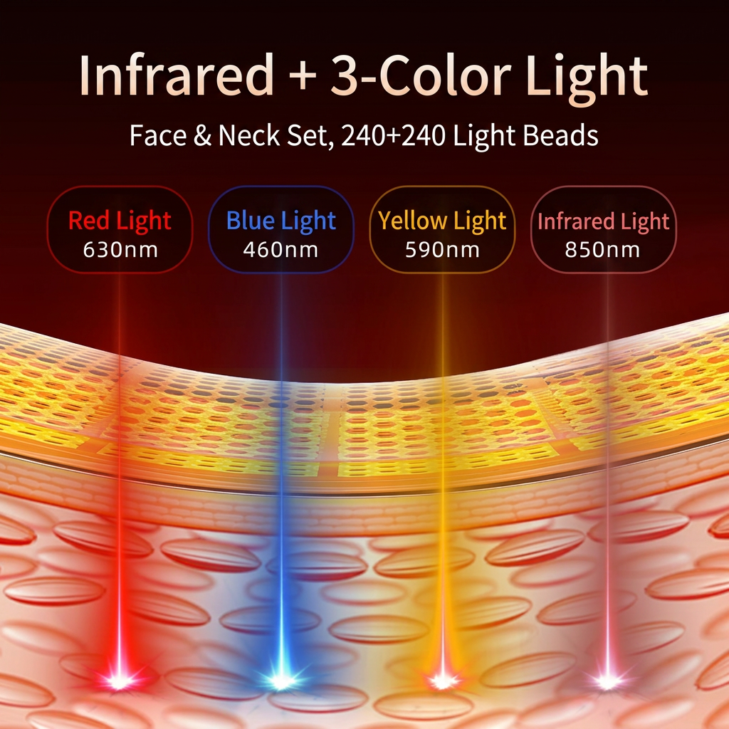photonia Skin LED Red& Blue Light Therapy Face Mask