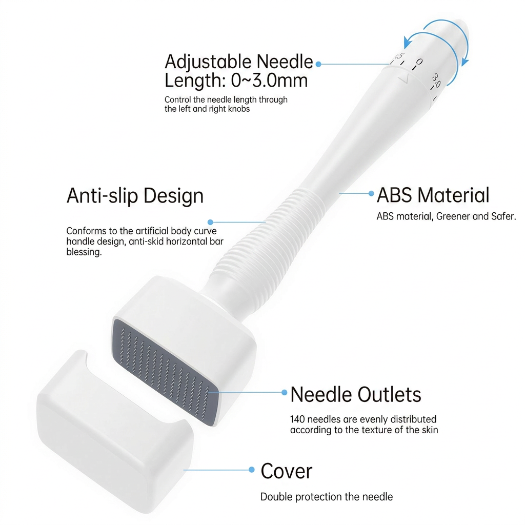 Professional Adjustable Derma Stamp for Hair Growth & Scalp Care