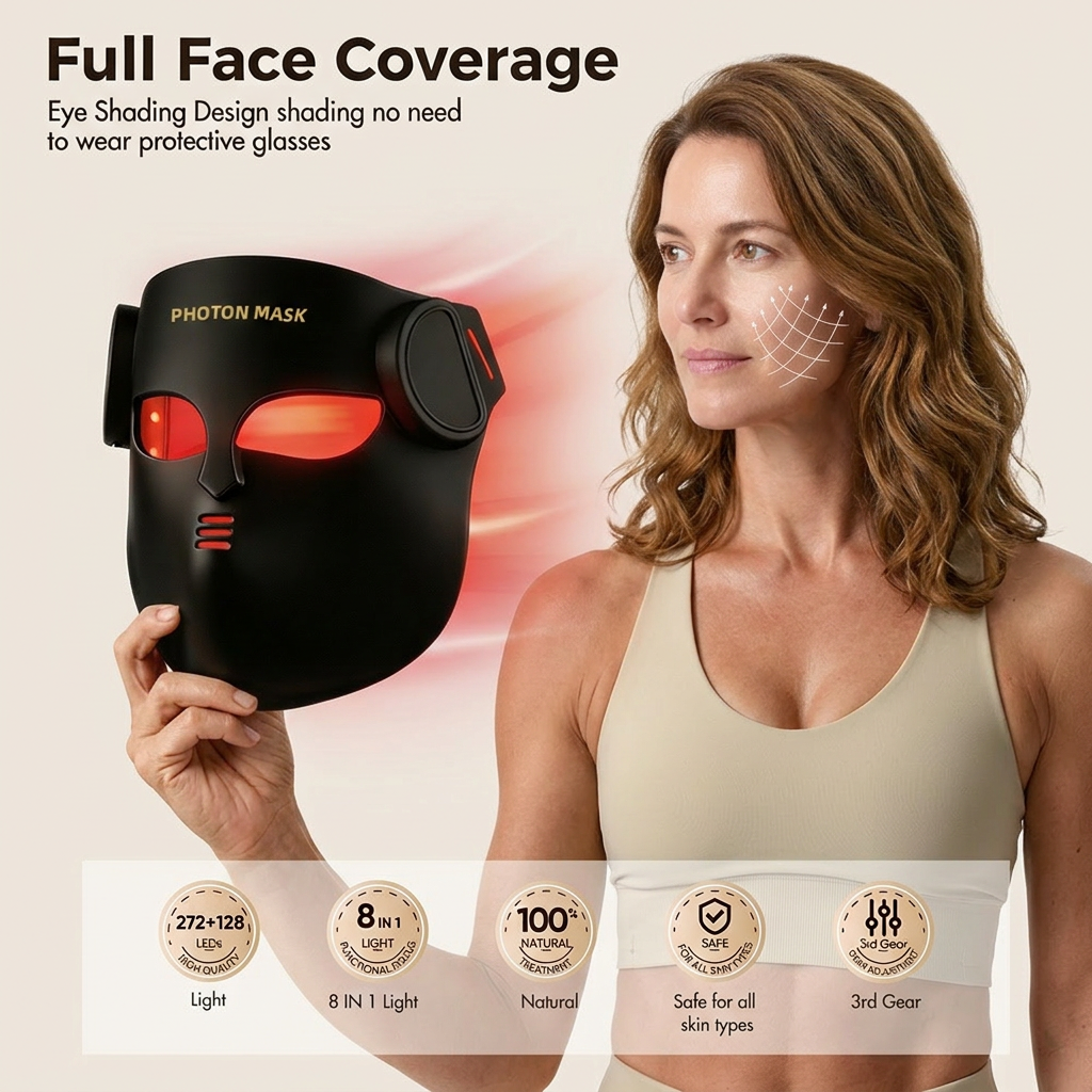 photonia Skin LED Red Light Therapy Face Mask